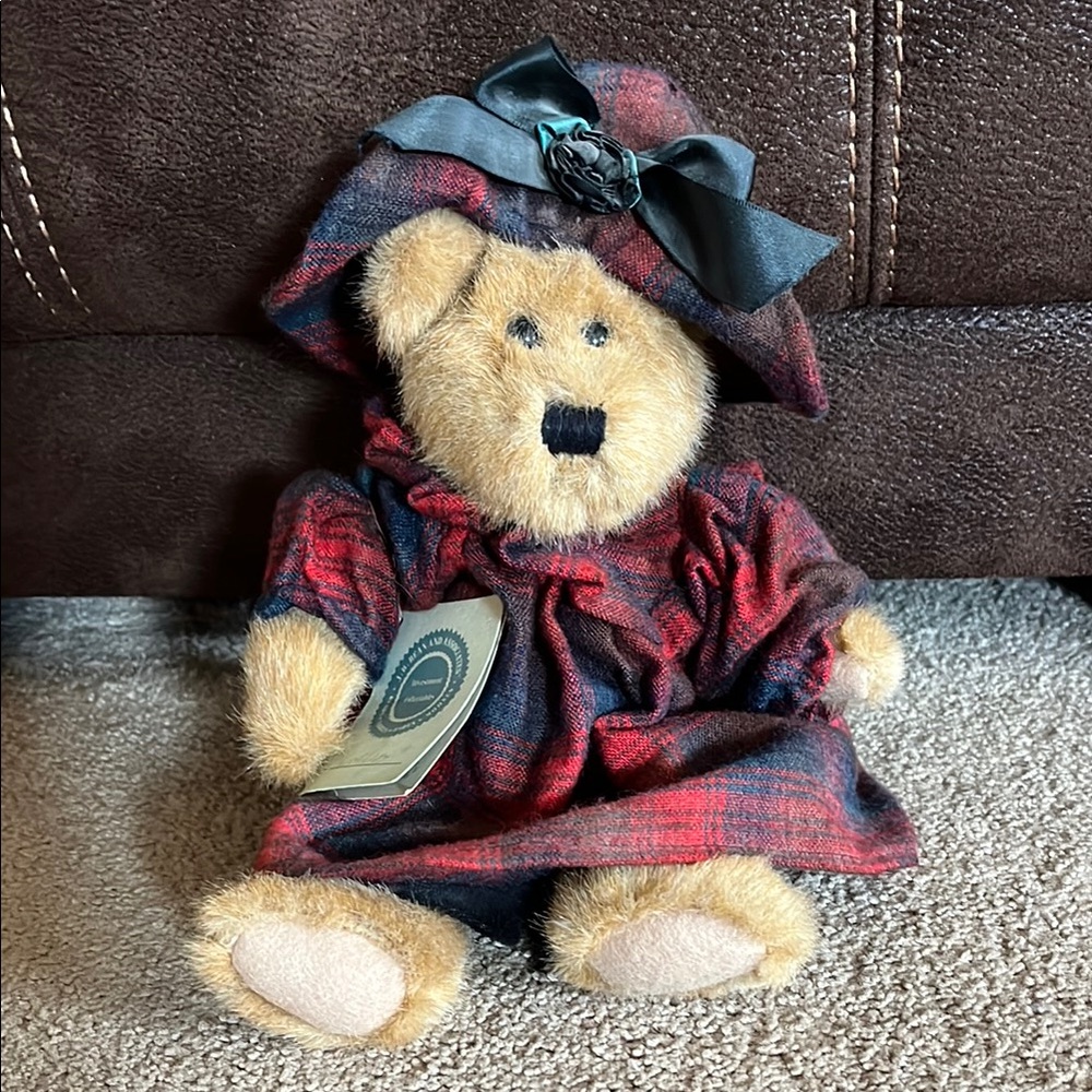 Plaid Teddy Bear with Bow
